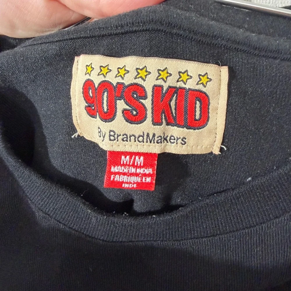 90's Kid BrandMakers Long Sleeve Shirt Mens Medium Black Retro Gaming Basketball